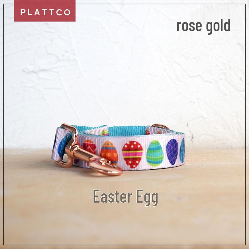 PLATTCO Easter Egg Imitation Nylon Pet Collar & Leash PDL341 Medium 2.5cm*120cm