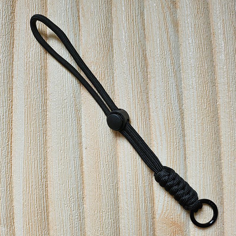 Colorblock Knotted Phone Lanyard: Creative Short Woven, Detachable, Anti-Lost Keychain Strap for Phone Cases