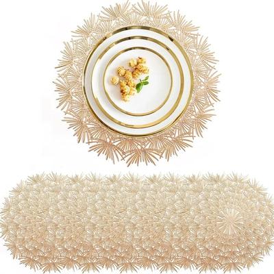 Placemat Elegant Tablemats Dandelion Flower Shape Placemats PVC Place Mats For Kitchen Dining Table Holiday Party