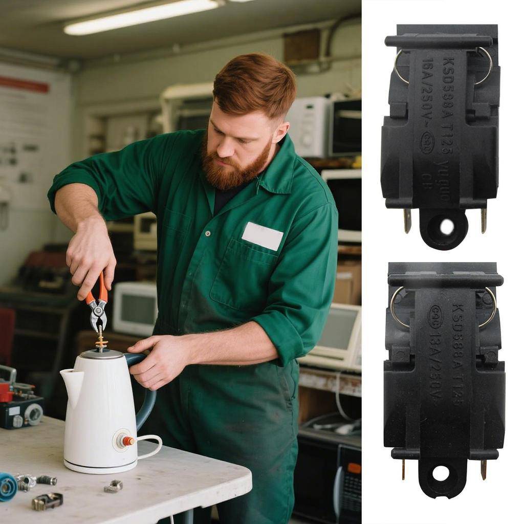 Electric Kettle Steam Button Thermostat Button Temperature Monitoring Replacement Part With Real-Time Protection Fitting