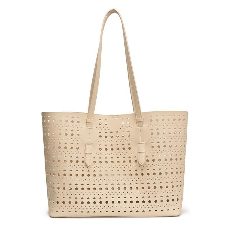 Commuter Large-capacity Hollow Bag Women's New Fashionable Versatile Shoulder Bag To Work Portable Tote Bag