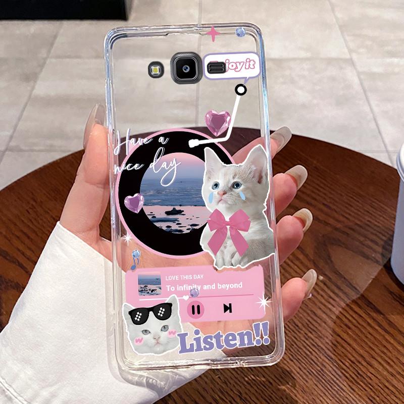 For Samsung Galaxy J7 Nxt J701F / J7 Core Case Aesthetic Cute Cat Bumper Soft TPU Cover For Samsung J7 Neo J701M J 7 Phone Cases