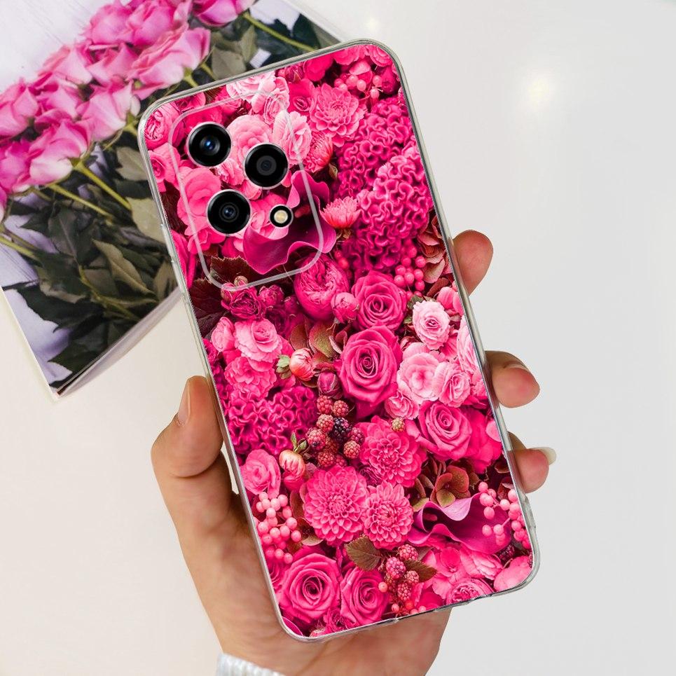 Flower Butterfly Women Fashion Back Cover For Huawei Honor 200 Lite Honor 200 Pro Phone Funda Transparent Soft TPU Honor200 Etui