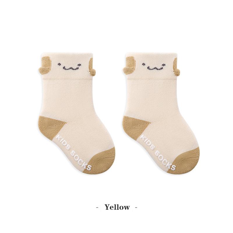 Herbst Niedliche Babysocken Warme Baumwolle Säuglingssocken Cartoon Baby Kniestrümpfe Rutschfeste Kleinkindsocken für Kinder
