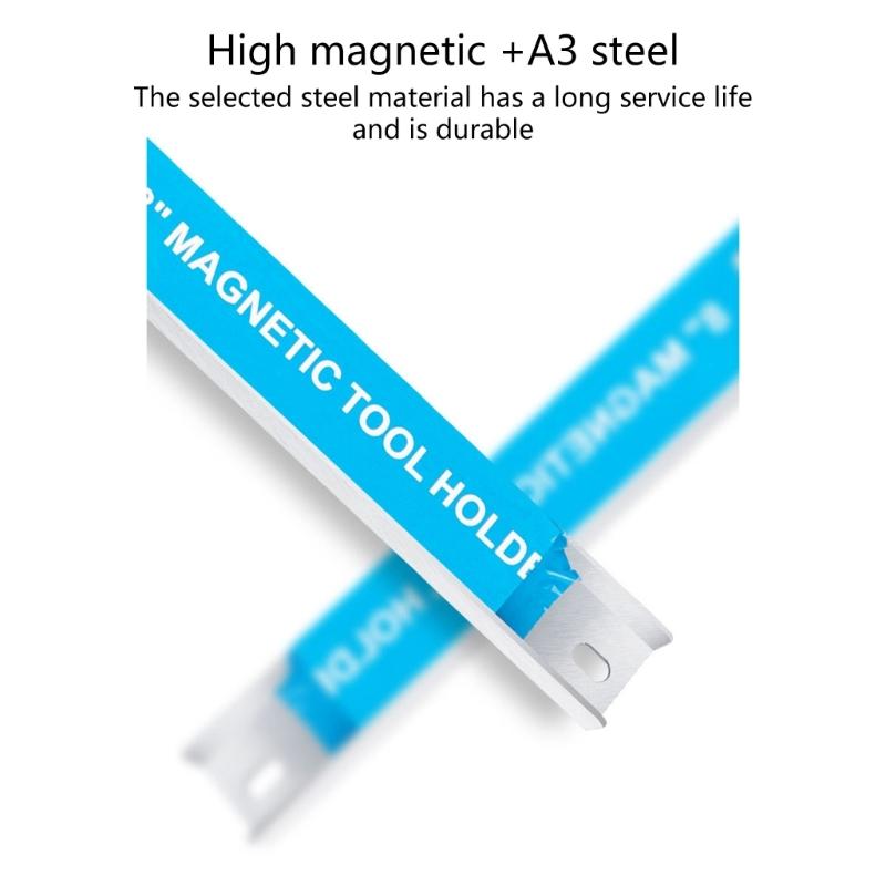 Strong Magnetic Tool Holder Rustproof Magnetic Strips Wall Holder for Hangings and Displaying Metal Object