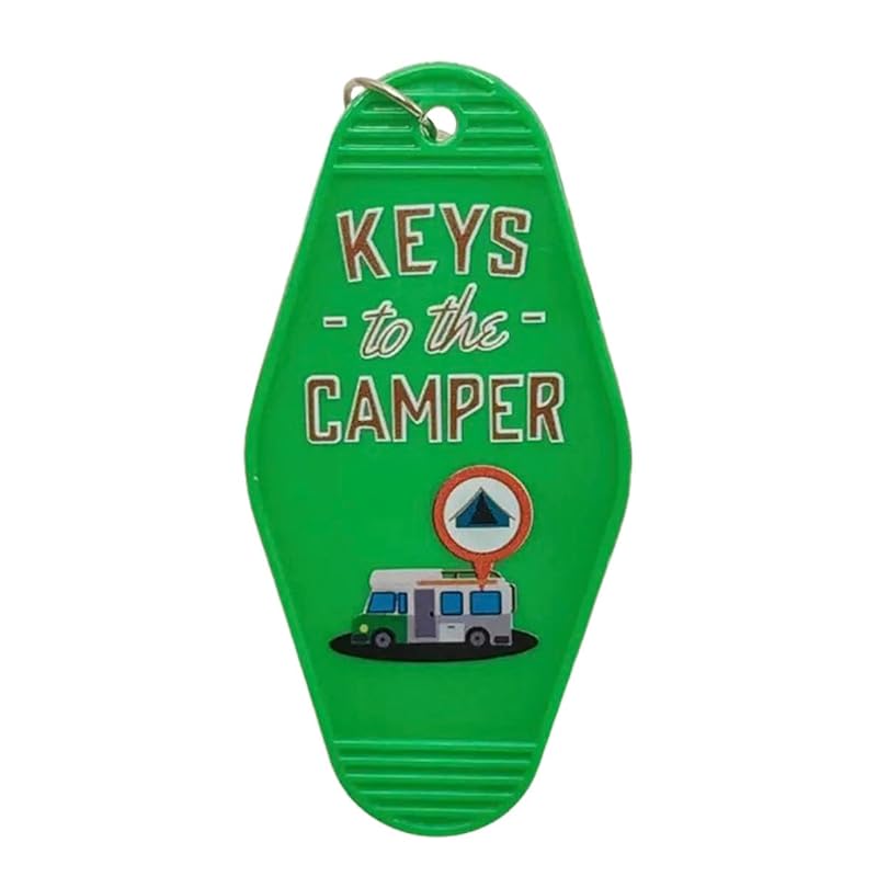 

[ALOHAMONI] USA DESIGN reprint vintage motel key chain key ring American miscellaneous goods Hotel antique cafe California west coast Hawaii (Camper