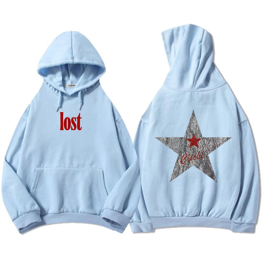 2025 Άλμπουμ Lost Americana Φούτερ Machine Gun Kelly Mgk Φούτερ Μακρυμάνικο Καθημερινό Grunge Streetwear Unisex Ανδρικό Φούτερ Μοτίβο