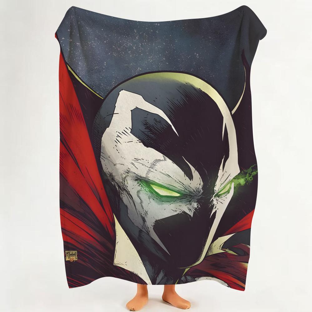 Comic S Spawn Throw Flannel Throw Blanket Suitable for Sofa,Living Room,Bedroom