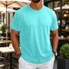 T-shirt da uomo girocollo a maniche corte, sottile, traspirante, elasticizzata, strato base per allenamento fitness