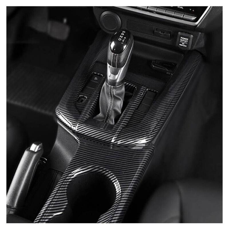 Carbon Fiber Style Center Console Gear Shift Panel Cover Trim ABS Fit for Isuzu D-Max    2024 LHD
