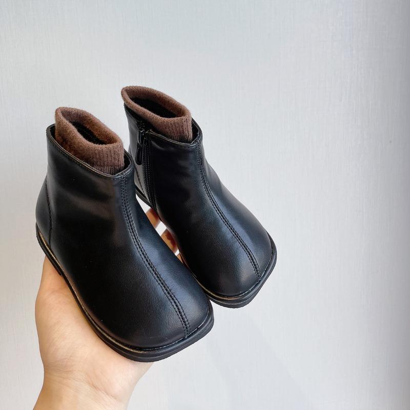 Autumn and Winter Classmate Little Girl Princess Style Short Boots Soft-soled Baby Martin Boots
