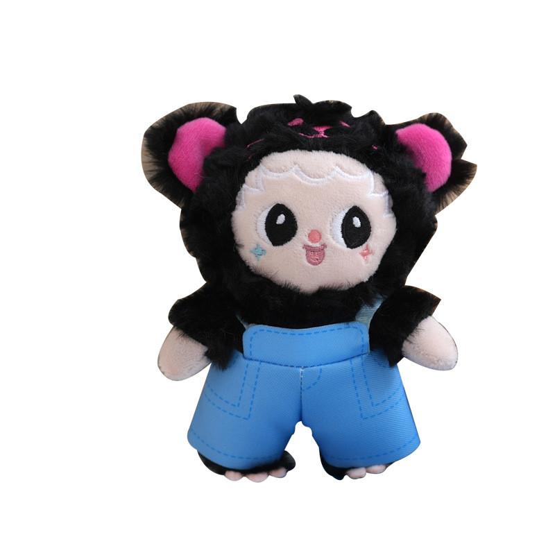 Colorful And Cute Bear Plush Keychain Soft Pp Cotton Stuffed Toy Bags For
