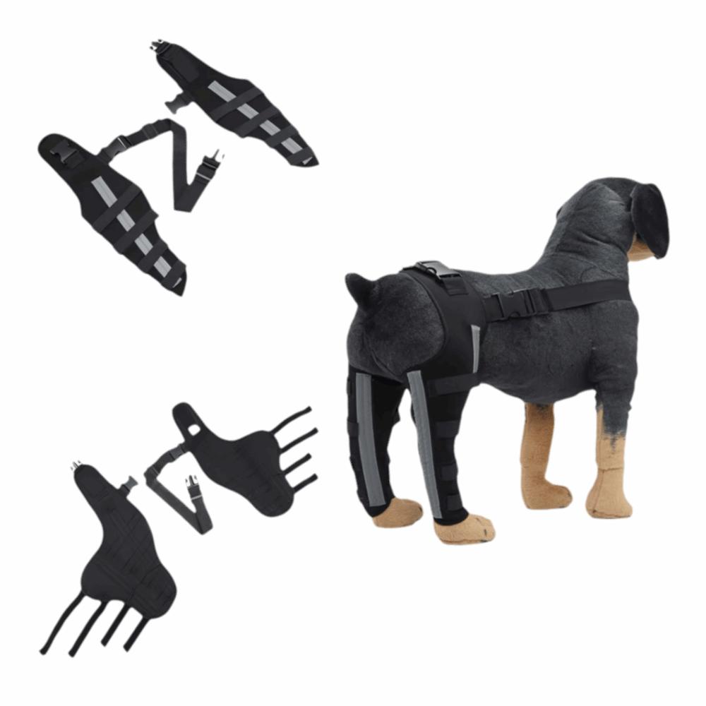 Adjustable Dog Knee Brace Comfortable Dog Leg Support Brace Pet Joint Protectors Wound Protection