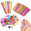 Knitting Weaving Gadgets Set Colorful Plastic 7cm Size Large Eye Sewing Needles Small Mark Buckles DIY Craft Embroidery Tool ZYF