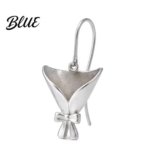 Meaningful Flower Gift DIY Bouquet Necklace Earrings Wearable Mini Vase