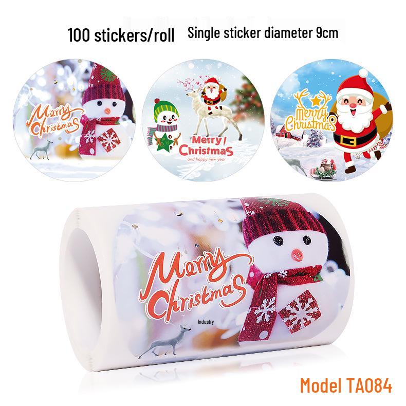 Santa Claus Christmas Sealing Stickers - Gift Wrap & Box Decoration