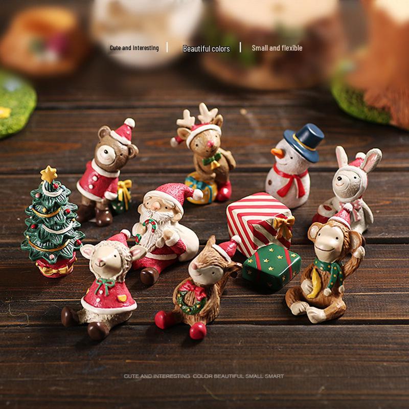 Handgefertigte Niedliche Harz-Weihnachtsornamente zur Heimdekoration