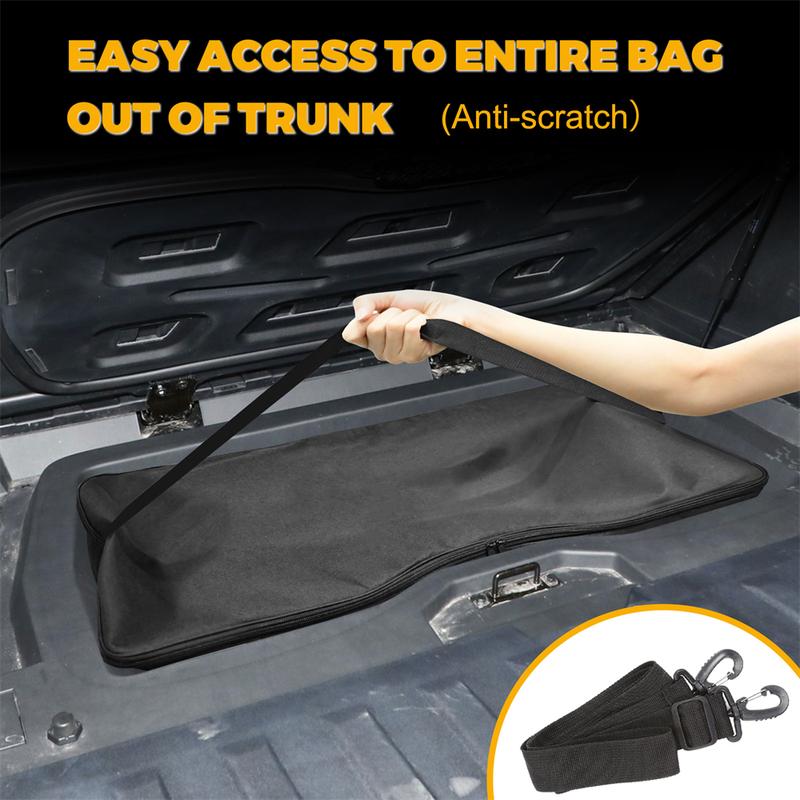 Car Rear Trunk Lower Bed Oxford Cooler Storage Bag For Tesla Cybertruck 2024 Ulation Waterproof Organizer Stowing Tidying