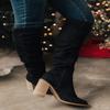Women's High Boots 2025 Fashion Side Zipper Riding Boots Women High Heel Shoes Size 43 Women Over The Knee Boots Botas De Mujer