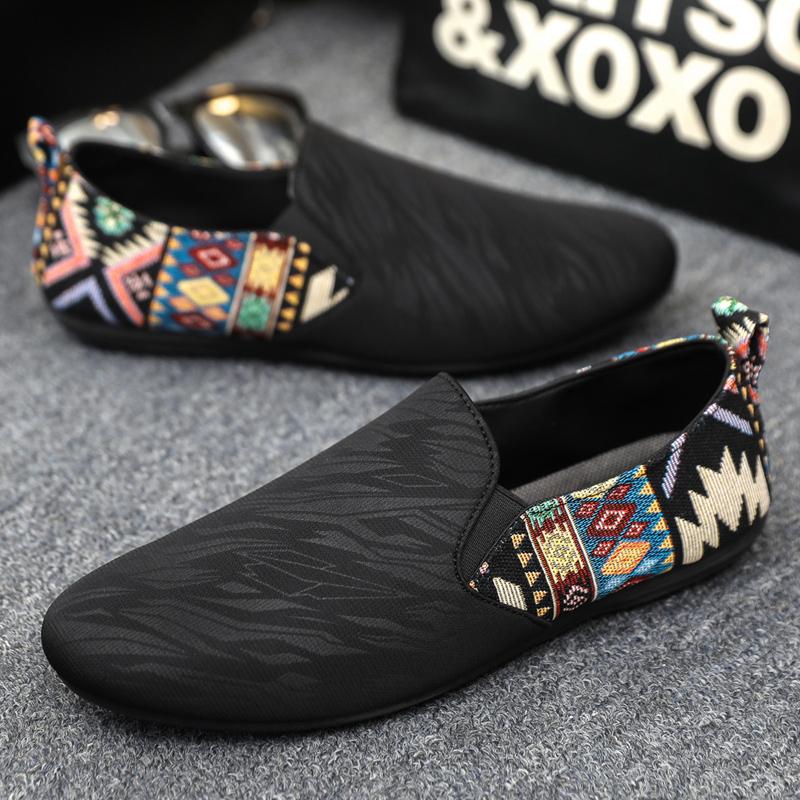 Fashion Fashion Leather Men Casual Outdoor Breathable Walking Lightweight Mens Loafers Lazy Shoes Driving Sneakers