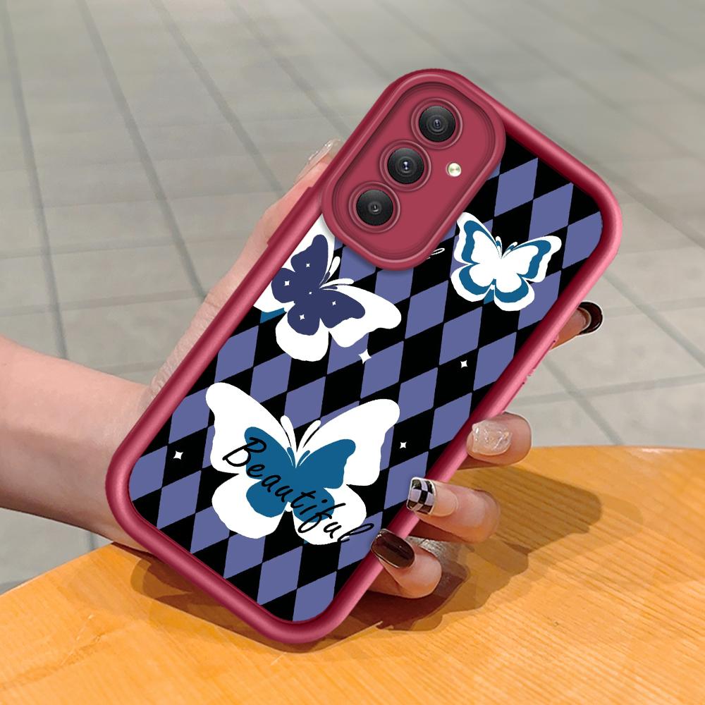 Soft Silicone Square Ladders Cartoon Pattern Full Cover Camera Protection Shockproof Case for Huawei Honor Xiaomi Redmi Samsung