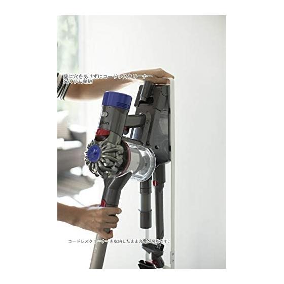 Cordless Cleaner Stand Black Tower Cordless Cleaner Stand Vacuum Cleaner Storage Stylish Yamazaki Jitsugyo