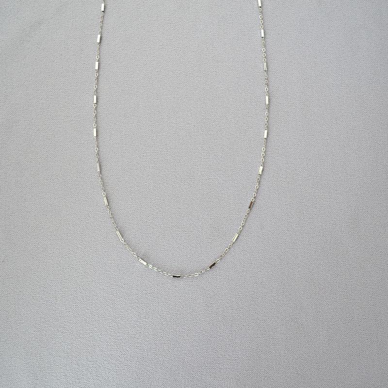 

Handmade Double-Layer Beaded Silver Clavicle Necklace - Japanese & Korean Minimalist Design