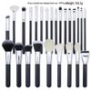 Luxury 25-Piece Professional Makeup Brush Set with Animal Hair for Makeup Artists