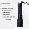 USB Rechargeable LED Flashlight with Power Display