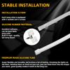 2PCS DRL Flexible Flowing LED strip 30CM 45CM 60CM White Turn Yellow Turn Signal Angel Eyes Daytime Running Lights