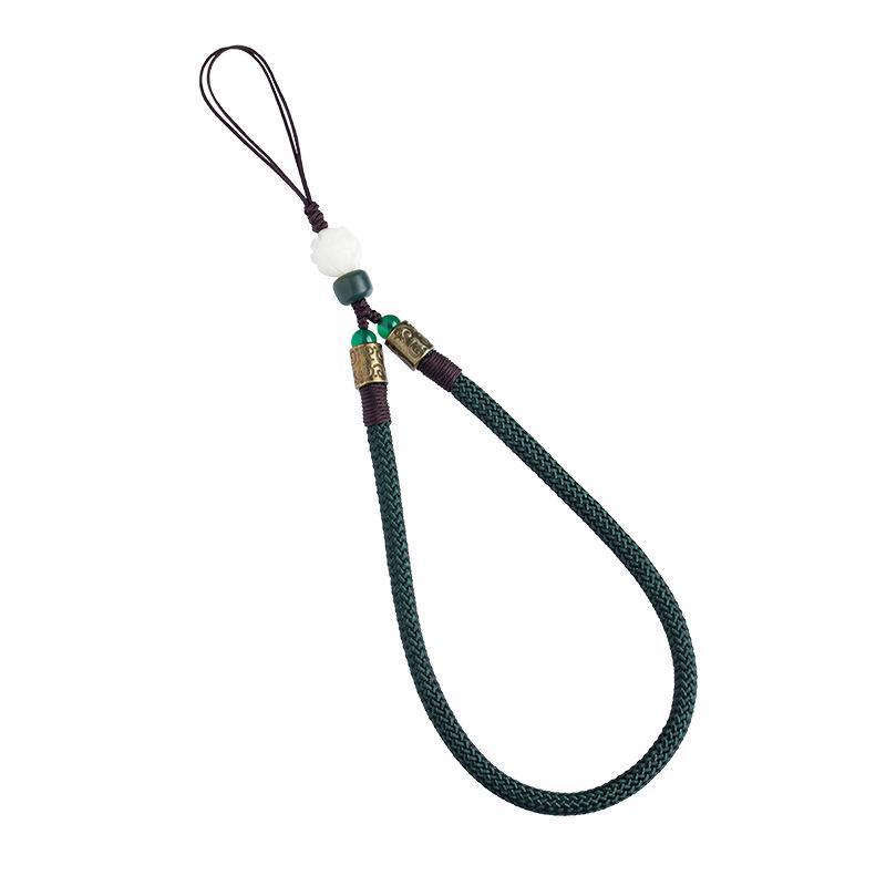 Sturdy Anti-Drop Bodhi Lotus Phone Lanyard with Finger Ring & USB Flash Drive Pendant - Universal for Men & Women