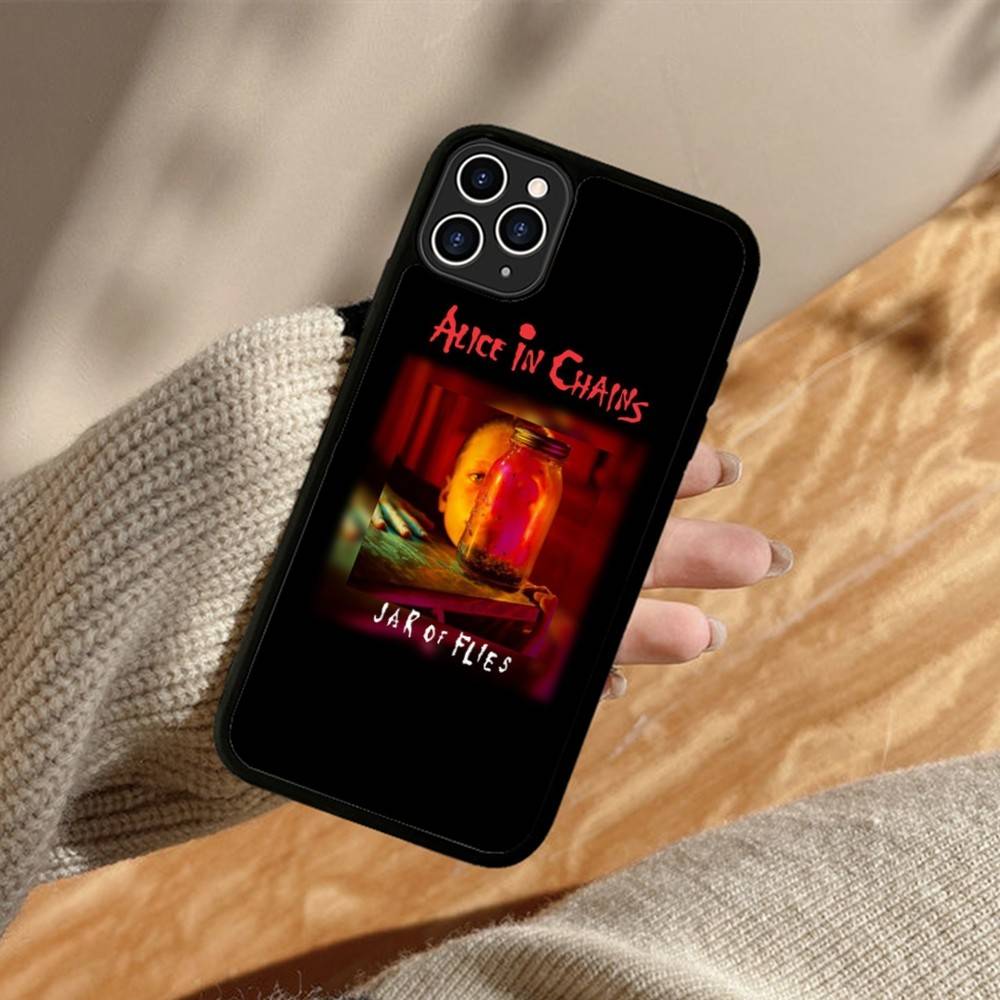 A-Alice I-In C-Chains PC+TPU Protective Phone Case For iPhone 17 16 Pro max 15 Plus 14 13 12 11 Cover