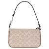 Coach Nolita 19 Micro Logo Zipper Closure Synthetic Leather Mahjong Bag Handheld Shoulder Bag Small Women Bags Beige CW426-SVPWH