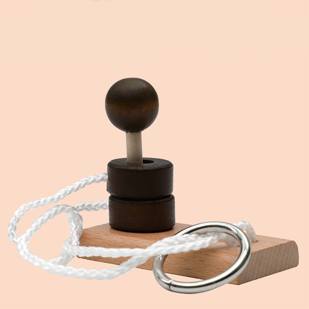 Wooden Threading Rope Loop Puzzle 3D  Classic   Kids