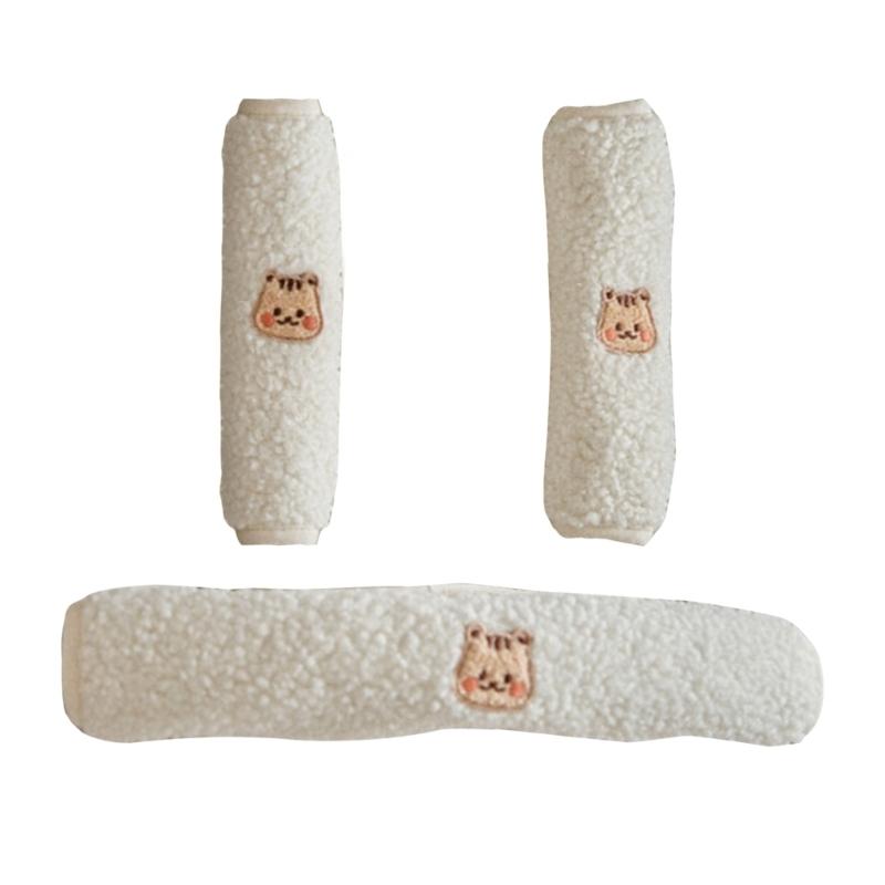 Cartoon Strollers Accessories Handlebar Guard Front Armrest Protective Cover Shoulder Belt Sleeve Teething Drooling Bib