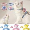 Cat Leash Anti Stripping Outgoing Special Cat Walking Vest Type Chest Strap Small Dog Dog Anti Running Cat Leash Outdoor Walking