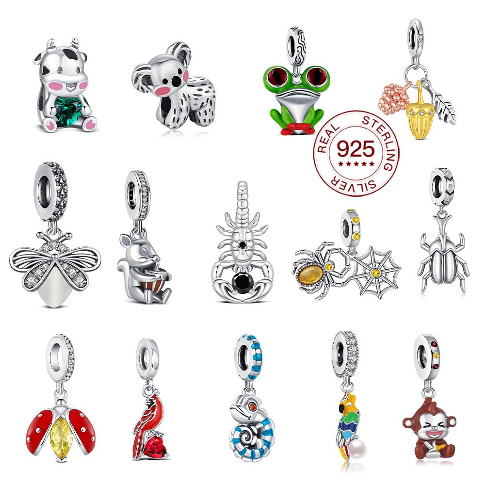 Copper Charm Insects And Pendant Original Animals Charm Fit Bracelet Diy For Women'S Diy Jewelry Making Gifts
