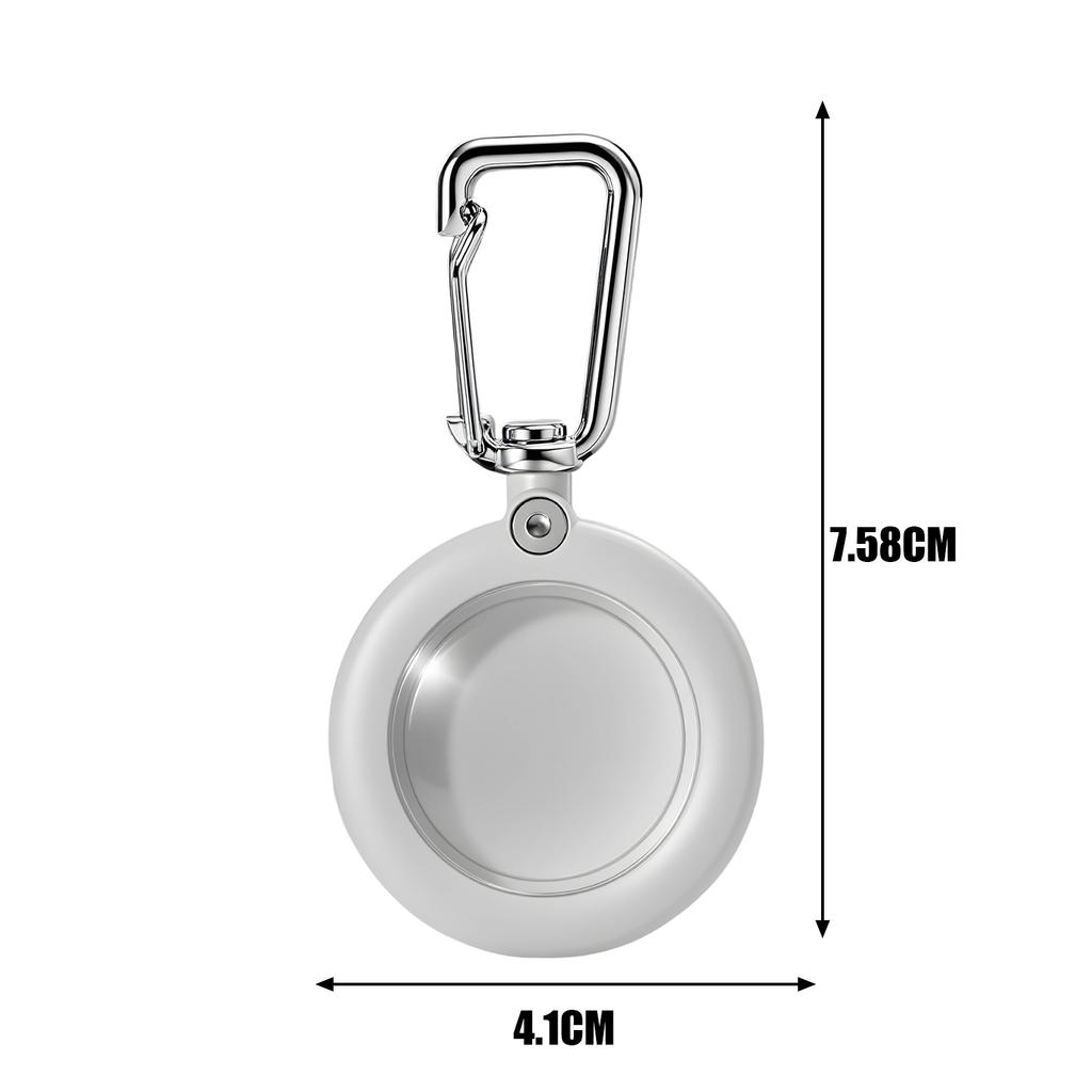 Carabiner Keychain Holder for For Apple Airtag Bluetooth Tracker Protective for Keys Bag Dog Collar Luggage Anti-Lost Clip Case