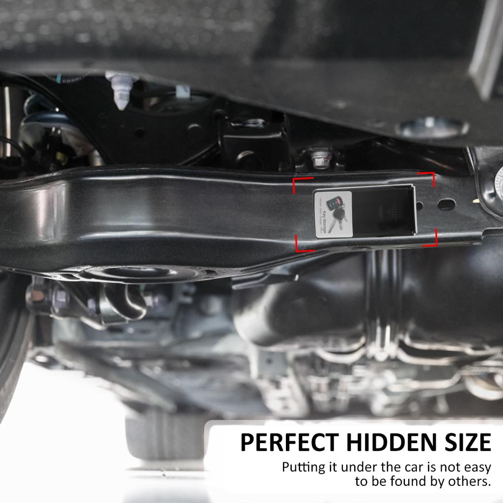 Creative Magnetic Black Key Safe Box Car Key Box Hidden Storage Outdoor Anti-Rust Key Box Car Truck Caravan Secret Box Homes Key