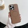 Applicable To IPhone 16 Original Color Leather Magnetic Suction Mobile Phone Case Apple 15 ProMax Electroplating 14 Anti-fall Protection Case