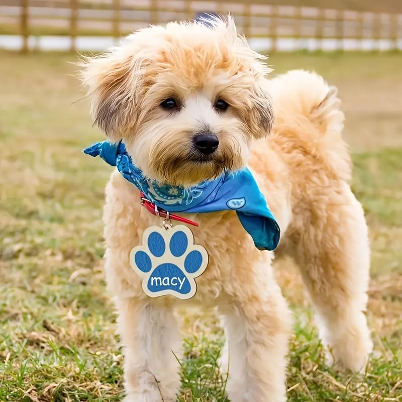 20pcs Hand-Drawn Wooden Paw Print Ornaments, Versatile Celebration Decor, DIY Paintable Christmas Tree Holiday Party Decorations