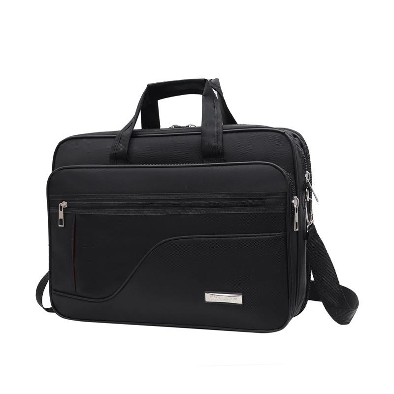 Men Waterproof Business Briefcase, Large Capacity Laptop Handbag, Portable Office Computer Bag with Adjustable Shoulder Strap