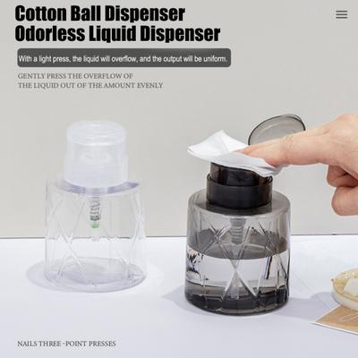 1/2Pcs Lockable Empty Pump Dispenser Nail Manicure Makeup Remover Lightweight Refillable