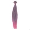DIY Straight Hair Wigs For BJD Fashion Doll Hairstyle Accessory Gray Pink