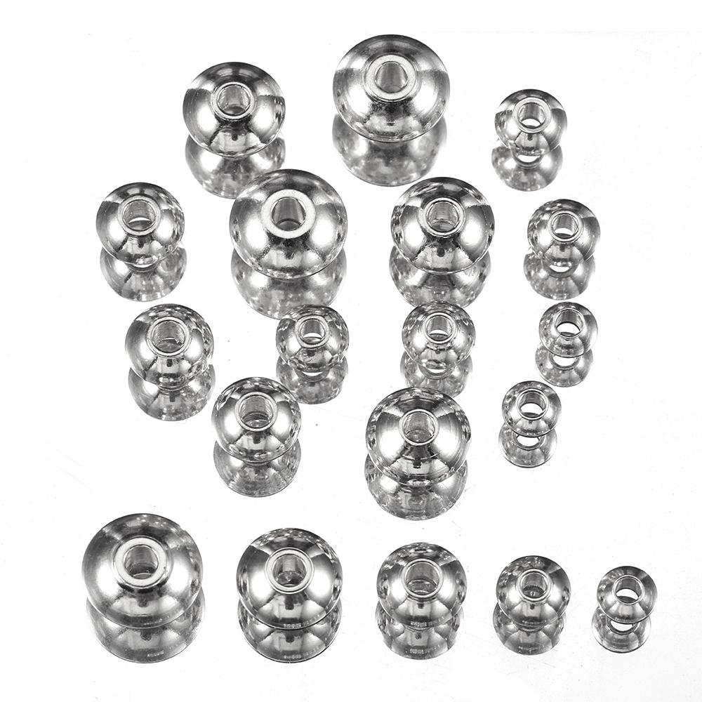 20pcs Stainless Steel Abacus Beads for Necklace Bracelet Jewelry Making DIY Gold Color Stopper Spacer Loose Beads Wholesale