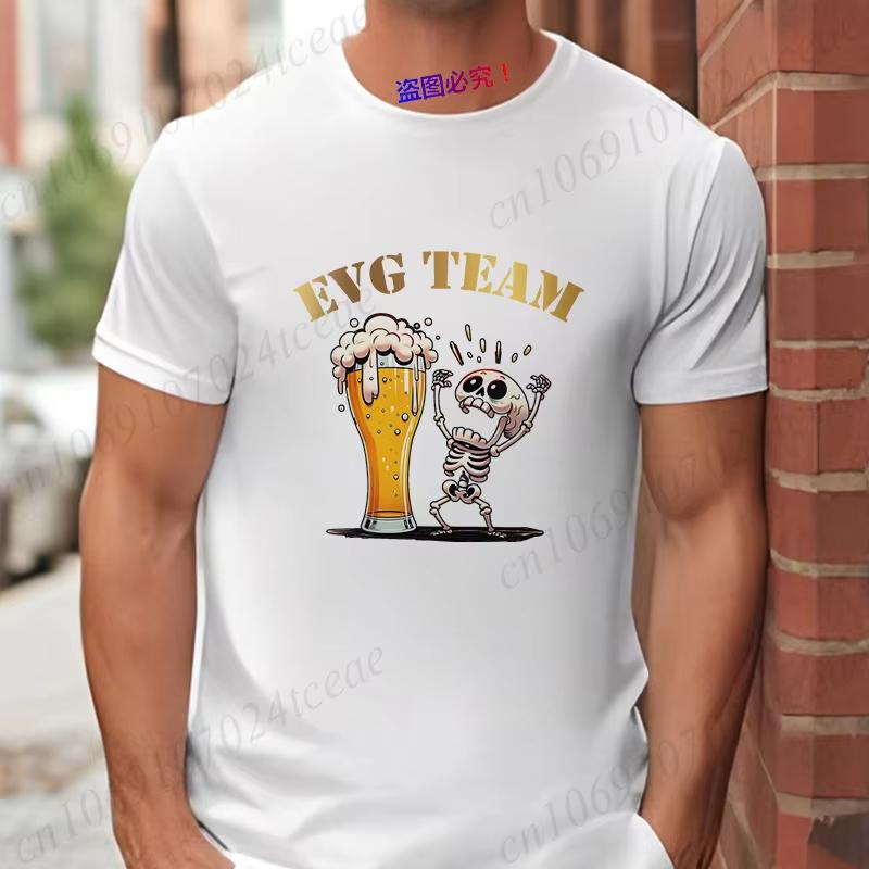 French Groom Squad Evg Team Best Unisex T Shirt Fashion Beer Graphic Y2k Tops Unisexs Single Farewell Wedding Bachelor Party Tees