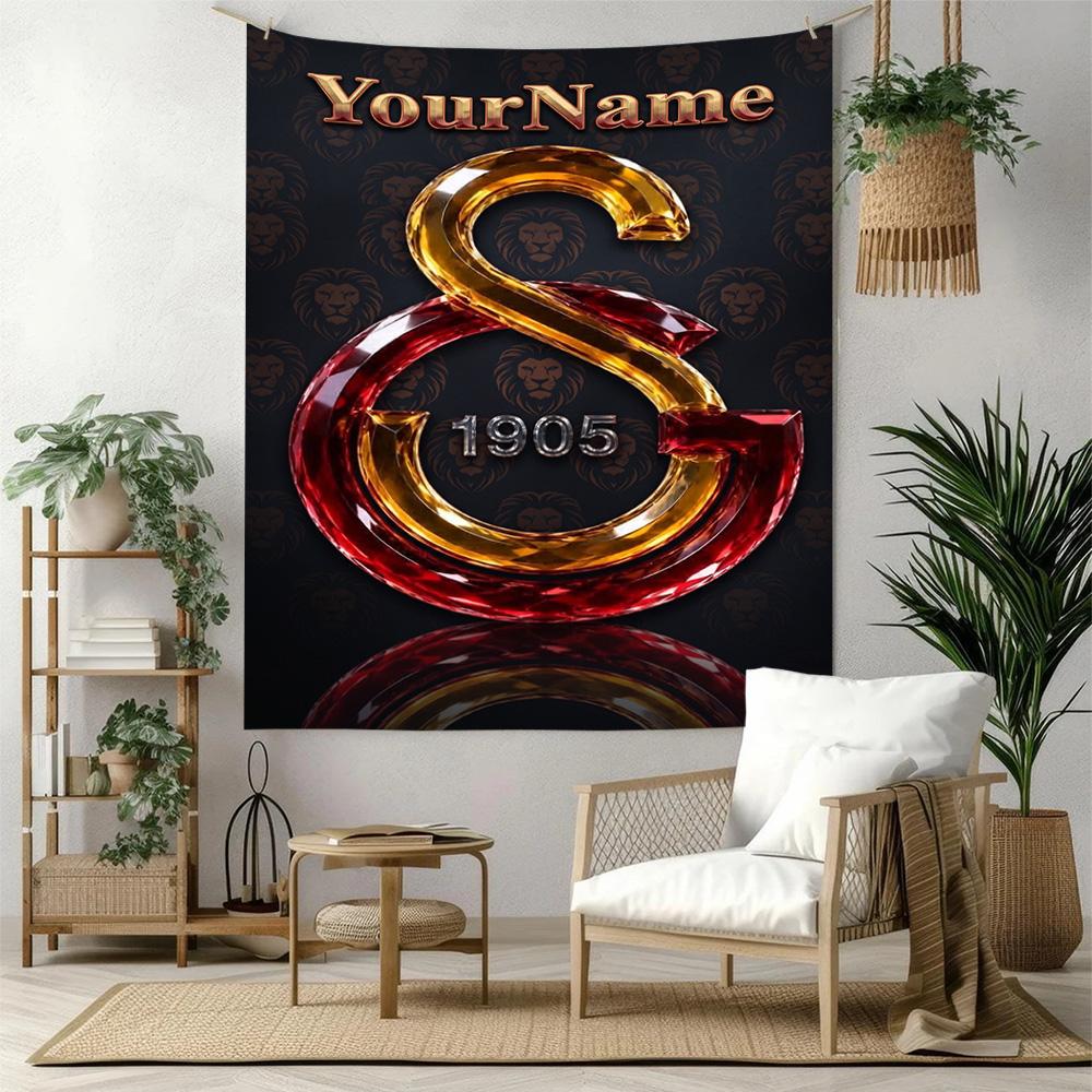 Galatasaray Custom Your Name Wall Decor Tapestry Art For Pet Memorial Birthdaywedding Party Backdrop Family Gift