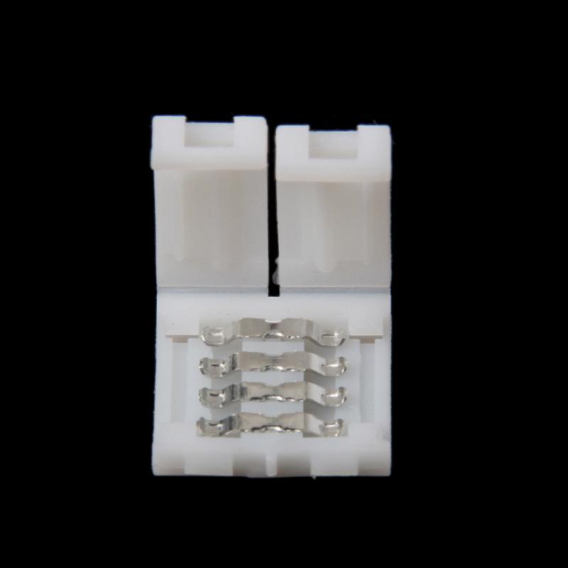 Vogue RGB LED Tape Connector Extension Wire 10mm Ribbon Light Connection 4Pin For SMD 5050 Free Welding RGB LED Strip 10Pcs/Lot