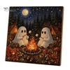 Winterwunderland Kreativaktivitäten Weihnachten Kunst-Kit mit künstlichen Perlen, Xmas Hut Katze Hund Malerei DIY Themenprojekte 3D Welpen Perlen Bastel-Kit für Erwachsene,