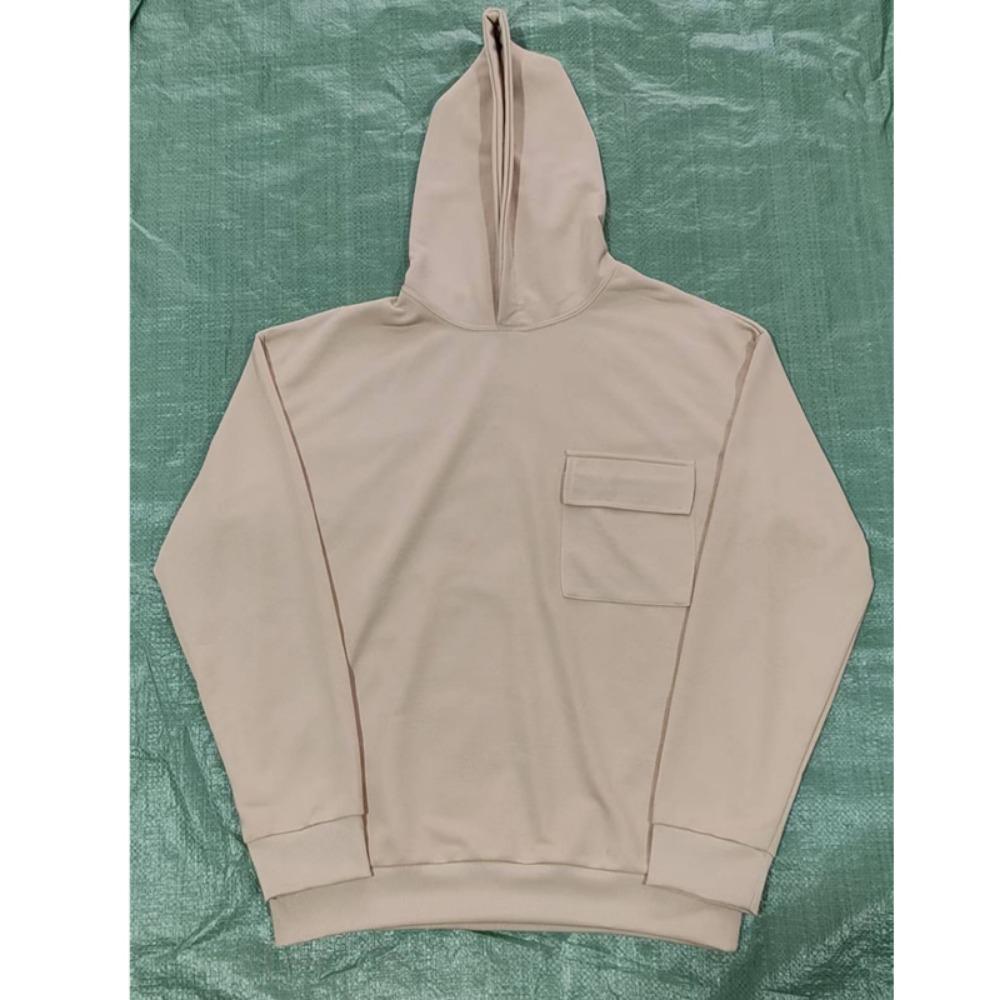 Amerikanischer Stil Herbst Winter Neue Mode Herren Einfarbig Große Tasche Lässig Trendig Langarm Kapuzenpullover Outdoor Sweatshirt Männlich